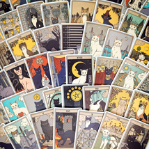 78 PCS Vintage Tarot Cards Sticker Pack, Astrology Stickers, Tarot Deck Decals - £10.79 GBP