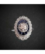 Chic 3.1C Round CZ 925 Sterling Silver Engagement Art Deco Bridal Valent... - $2,474.94 MXN