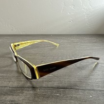 Kate Spade Eyeglasses Essie 0DH2 Yellow Brown Rectangle 49-16 135 FRAMES... - $337.31 MXN