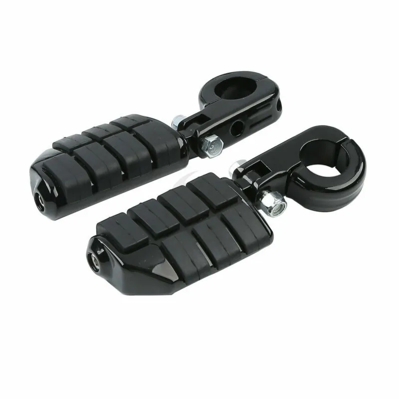 Motorcycle Universal 1.25&quot; 32mm Highway Crash Bar Foot Pegs Footrest ped... - $34.36+
