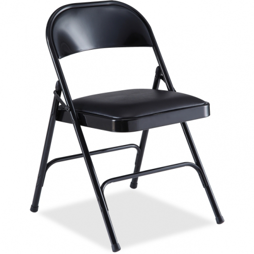 Lorell 29.6 x 19.4 x 18.3 in. Padded Seat Folding Chair - Black - $170.76