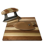 Made in USA Wood Cheeseboard Cutting Chopping Board 8" X 12" and Multi W... - $94.04