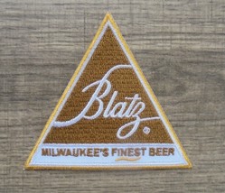 BLATZ BEER Patch &quot;MILWAUKEE&#39;S FINEST BEER&quot; Brewery 3&quot; Embroidered  Unused - £5.32 GBP