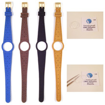 Ladies Watch Strap Band For OMEGA DYNAMIC Leather Replacement Gold Buck... - £22.97 GBP