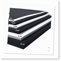 Ultra High Density EVA Foam Sheet - Black or White - 1mm to 10mm Thickness - 14&quot; - $38.60