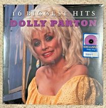 Dolly Parton 16 Biggest Hits Limited Edition Violet Colored Vinyl LP 9 To 5 - £58.38 GBP