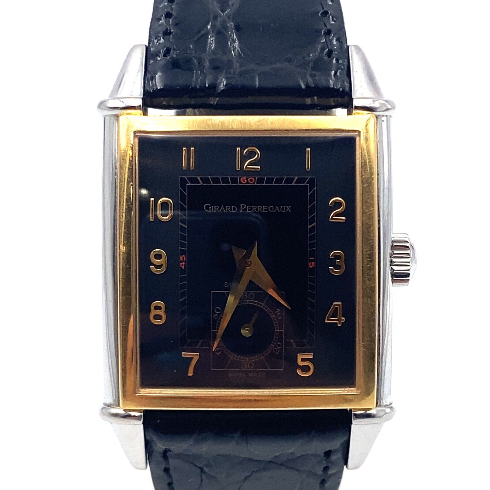 Authenticity Guarantee 
Vintage Girard-Perregaux 1945 Two Tone Watch 2594 - $2,750.00