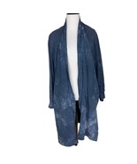 Oak Women&#39;s Tie-Dye Open Front Cardigan Navy Blue Size XL - $644.70 MXN