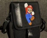 Nintendo DS Carrying Case Travel Bag Super Mario Bros Black Very Nice - $14.85