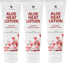 Forever Living Aloe Heat Lotion 4 fl.oz (118 ml) each - $53.45