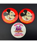 Mickey Mouse Disneyland Lot of 3 Vintage Pinback Buttons 3 1/2&quot; Goofy&#39;s ... - €11,02 EUR