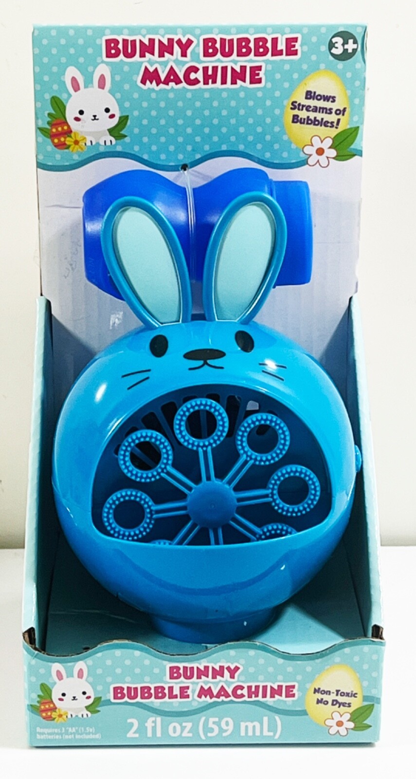 Bunny Bubble Machine - Blue - NEW! Blows Streams of Bubbles! Ages 3+ - $8.90