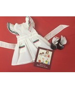 Pleasant Co American Doll Molly McIntire 1996 Birthday Pinafore Shoes So... - €30,83 EUR