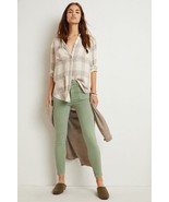 New Anthropologie Pilcro Patch Pocket Skinny Jeans $128 SIZE 28 Green - £48.12 GBP