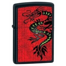 Zippo Lighter - Dragon Black Matte - 852231 - £25.41 GBP