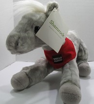 Wells Fargo Legendary Shamrock Pony 14&quot; Gray Plush Spotted Horse 2013 w/tag - £18.68 GBP