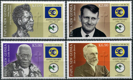 Papua New Guinea. 2018. United Church (MNH OG) Set of 4 stamps - $10.61