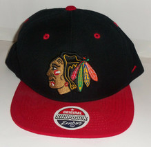 NWT MENS COLLECTIBLE ZEPHYR NHL CHICAGO BLACKHAWKS BLACK BASEBALL HAT - ... - $28.01