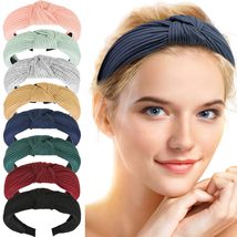 Maxdot 8 Pieces Headbands for Women, Knotted Wide Headbands Knotted Wide... - $19.98