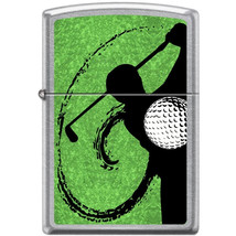 Zippo Lighter - Golf Swing Meadow on Street Chrome - 852240 - $26.99