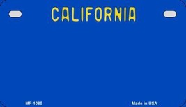 California Blue State Background Metal Novelty Motorcycle License Plate - £15.14 GBP