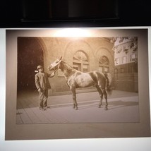 Vintage Photo 1920s Depression Period Draft Horse With Colored Black Man - $24.73