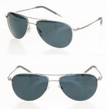 OLIVER PEOPLES BENEDICT OV1002 Metal Silver Blue POLARIZED Glass Sunglas... - £236.24 GBP