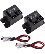 2PCS Power Relay AC120V Coil, 30A SPDT(1NO 1NC) with Flange Mounting and... - $18.80
