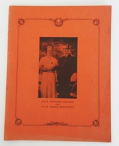 1938 RMS &quot;Statendam&quot; Holland America Line Dinner Menu Honoring Holland Royals - £19.90 GBP