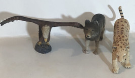 Mojo Animals Lot Of 3 Toys Eagle Leopard Wolf T5 - £10.05 GBP