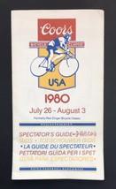1980 COORS INTERNATIONAL BICYCLE CLASSIC SPECTATOR&#39;S GUIDE CYCLING Scarc... - £235.40 GBP