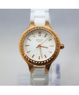 NEW DKNY MINI Chambers NY2249 Silver / NY2251 Rose Gold Ceramic Band Wom... - $146.25