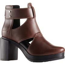 SOREL Margo Cut Out Booties Ankle Zip Boot Waterproof Leather Platform S... - $98.99