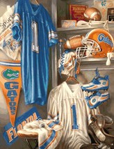 Florida Gator Locker Room Cross Cross Stitch Pattern DMC DIY NeedleWork*... - £2.32 GBP