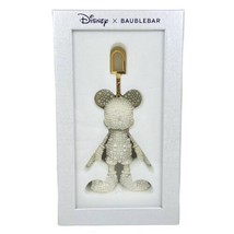 NEW Baublebar X Disney Mickey Mouse Bag Charm Keychain White Pearl Backpack - £48.01 GBP