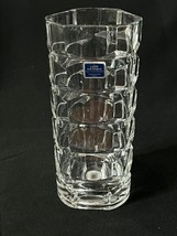 Vintage Lady Victoria Clear Lead Crystal Chantelle Vase Cubist Pattern 6... - £9.40 GBP