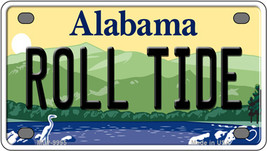 Roll Tide Alabama Novelty Mini Metal License Plate Tag - $14.95