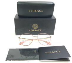 Versace Eyeglasses Frames MOD.1282-D 1469 Pale Gold Pink Wire Rim 53-19-145 - £88.47 GBP