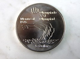 1975 $5 Canadian &#39;76 Montreal Summer Olympics Coin 24.4g E299 - £27.69 GBP