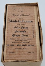 Bunch Of Grapes Box Empty Bottle Made In France Ohio State Catawba John C. Meier - £38.87 GBP