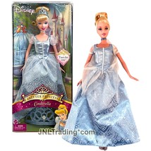 Year 2005 Disney Glitter Princess 12 Inch Doll - CINDERELLA J0143 with Tiara - £47.95 GBP