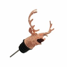 Deer Head Shape Stainless Steel Wine Pourer Wine Pour Spout Wine Bottle Stopper  - £12.47 GBP