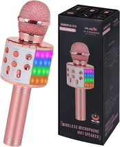 Bluetooth Karaoke Microphone Wireless: Karaoke Mic with Led Lights for A... - $428.43 MXN