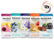 12x Boxes Bigelow Benefits Variety Herbal Tea | 18 Bags Each | Mix & Match - £45.19 GBP