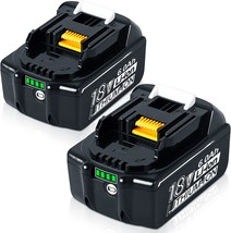 【Increase Current Protection!】 TenHutt 2Pack 6.0Ah 18V Lithium-Ion Replacement - £51.15 GBP