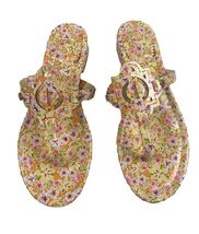 Crown &amp; Ivy Wylie Size 6 Medium Yellow Floral Multicolored Sandals Women... - $24.19
