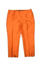 Lauren Ralph Lauren Silk Pants Womens 16 Orange Dress Trousers Straight ... - £41.80 GBP