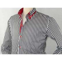 Men Makrom Turkey Shirt soft Cotton Blend wrinkle less Double collar 6493 Black image 5