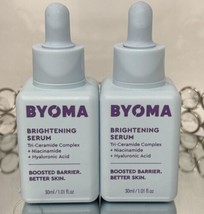 2 BYOMA Brightening Serum- Brighten &amp; Hydrate, Full Size (30ml/1.oz) -NEW SEALED - £38.38 GBP
