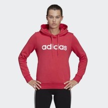 Adidas Womens Essentials Linear Hoodie Size X-Small Hot Pink GP8734 - $22.57